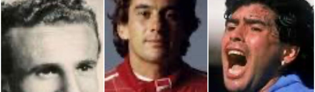 Diego Maradona, Ayrton Senna, Valentino Mazzola. Mito, destino e consolazione.